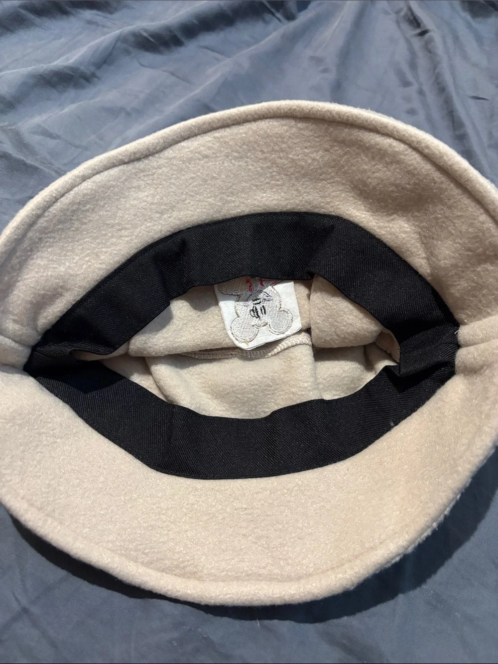 Sand/ Beige Fleece Bucket Hat with Mouse Gingerbread CuteZo Bucket hat